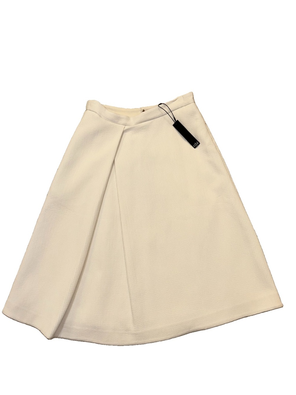 NWT Tibi Ivory A-line Under The Knee- length Skirt